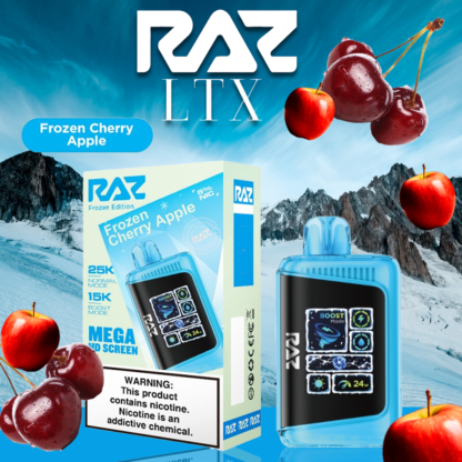 RAZ LTX 5% NIC 25,000 PUFFS DISPOSABLE VAPE - DISPLAY OF 5 - Image 2