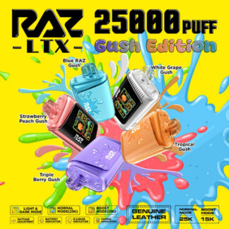 RAZ LTX 5% NIC 25,000 PUFFS DISPOSABLE VAPE - DISPLAY OF 5