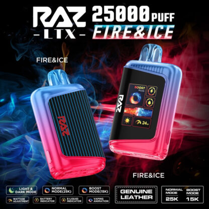 RAZ LTX 5% NIC 25,000 PUFFS DISPOSABLE VAPE - DISPLAY OF 5 - Image 14