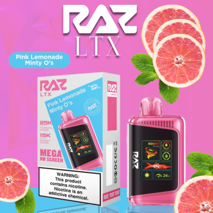 RAZ LTX 5% NIC 25,000 PUFFS DISPOSABLE VAPE - DISPLAY OF 5 - Image 8