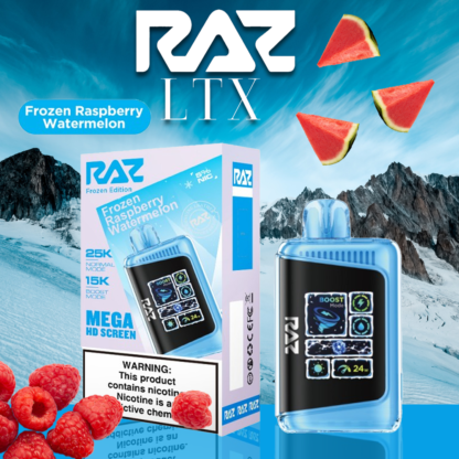 RAZ LTX 5% NIC 25,000 PUFFS DISPOSABLE VAPE - DISPLAY OF 5 - Image 9