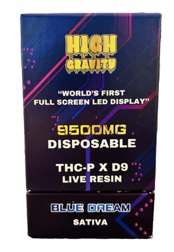 High Gravity Live Resin THC-P + D9 9.5G Disposable – Ultra Potent, Extra Capacity