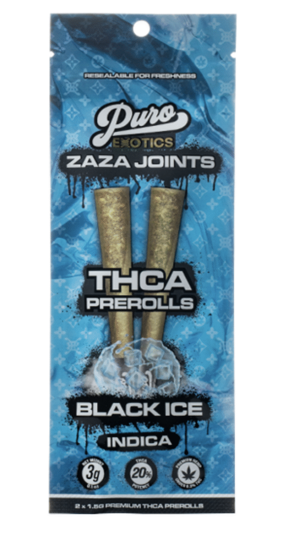 Puro Exotics ZAZA Joints THC-A Prerolls – 3G - Image 2