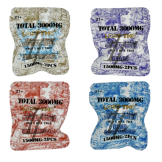 LOST THC THC-A Exotic Blend 3000mg 2-Pack Gummies – Display of 100 Assorted Flavors