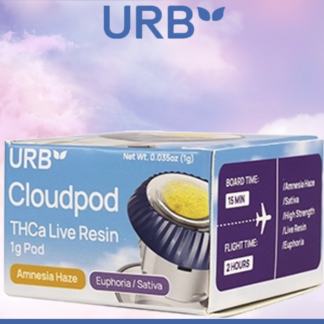 URB CloudPod THC-A Live Resin 1g Pod – Display of 6