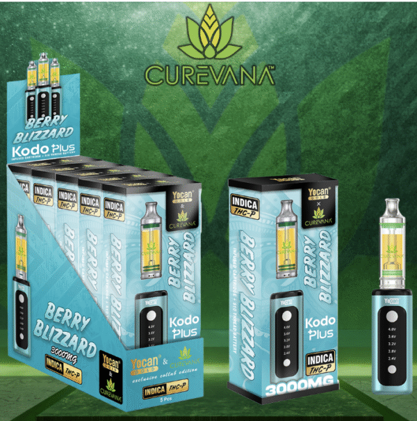 Yocan Gold x Curevana 3g THC-P Blend Kodo Plus Kit – Display of 5