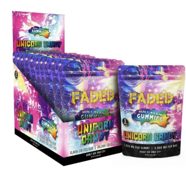 Faded Delta 9 Mixed Blend Gummies – Assorted Flavors (Tropical Bliss, Watermelon OG, Unicorn Candy & More)