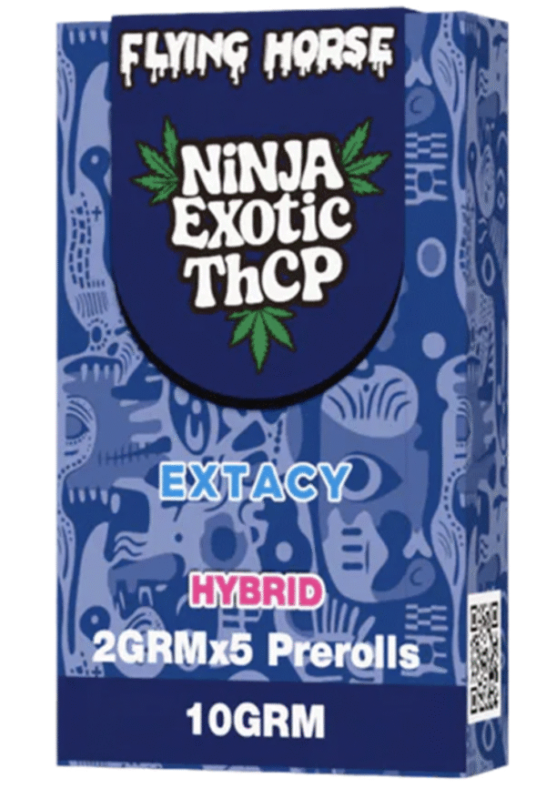 Flying Horse Ninja Exotic THC-P Pre-Rolls – 2g Each, 5ct Box (Premium Strain Blend)