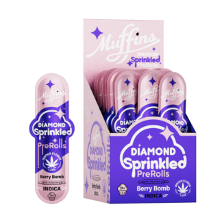Muffins Diamond Sprinkled THC-P 1.25G Pre Rolls – Display of 50