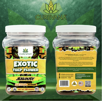 Curevana Exotic THC-P Flower 1G – Display of 28