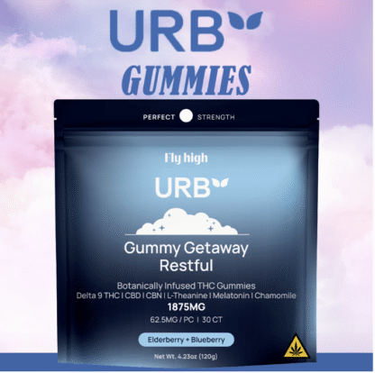 URB Restful Botanically Infused Gummies 1875mg – 30-Pack (Display of 6)