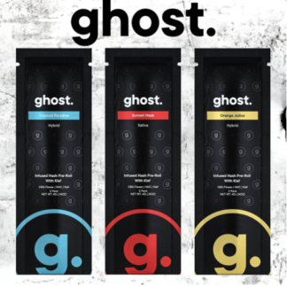 GHOST HHC Blend 4G Kief Hash Infused Pre Rolls 2-Pack - Display of 5