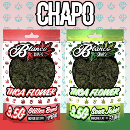CHAPO BLANCO THC-A 3.5G Flower – Display of 6