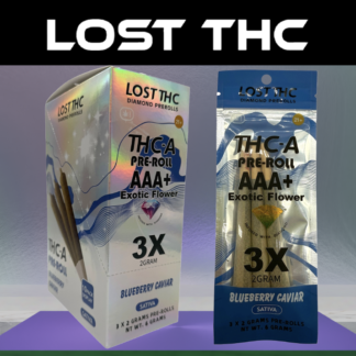 LOST THC Diamond THC-A Exotic 6G Pre Rolls 3-Pack – Display of 10