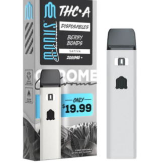 MODUS Chrome THC-A 2G Disposable - Display of 5