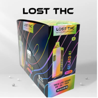 Lost THC THC-A Live Sugar Texas Blend 7.5G Disposable – Display of 5