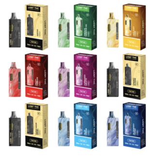 Lost THC V2 THC-A D9 Blend 7.5G Disposable – Display of 5