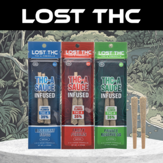 Lost THC 2G THC-A Diamond 2-Pack Pre-Rolls – Display of 10