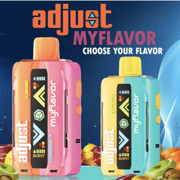 ADJUST MYFLAVOR 20ML 40,000 Puffs Disposable Vape – Display of 5