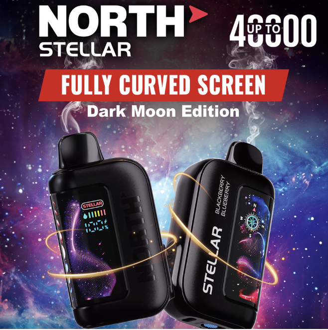NORTH STELLAR DARK MOON EDITION 40,000 Puffs Disposable Vape – Display of 5