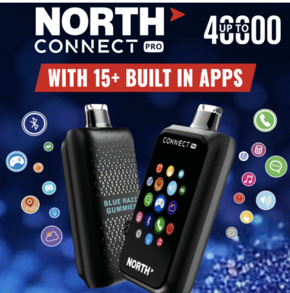 NORTH CONNECT 5% NIC 40,000 Puffs Disposable Vape – Display of 5