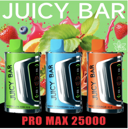 JUICY BAR JB25000 PRO MAX 25,000 PUFFS DISPOSABLE VAPE - DISPLAY OF 5