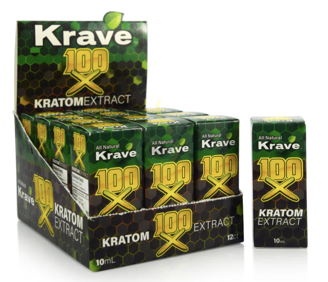 KRAVE PURE EXTRACT 100X Kratom Shot – 10ML Liquid Concentrate
