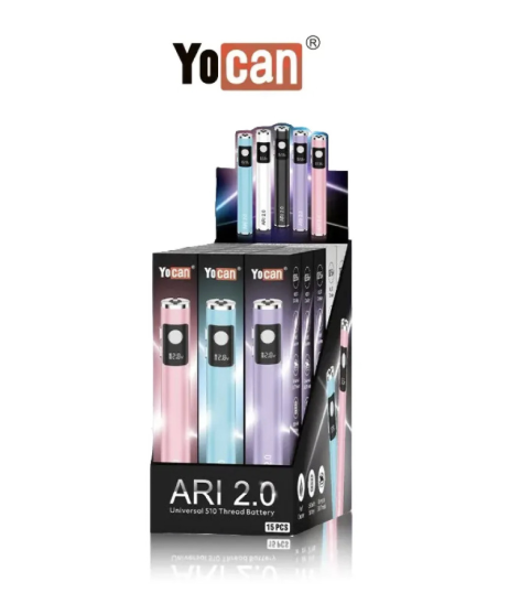 Yocan ARI 2.0 510 Battery – Display of 15