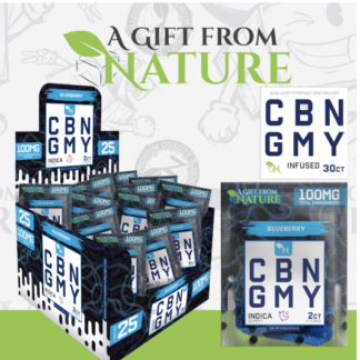 AGFN CBN 100MG 2-Pack Gummies – Display of 25
