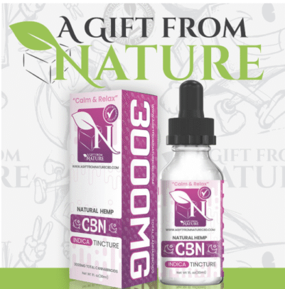 AGFN CBN 3000MG TINCTURE INDICA CALM AND RELAX 30ML