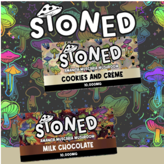 STONED Amanita Muscaria 10,000mg Chocolate Bar – Display of 10
