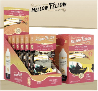 Mellow Fellow 5ML Destination Blend Disposable | Display of 6