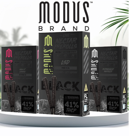 MODUS Black THC-P Live Nectar 1G Pre-Rolls | 2-Pack | Display of 5