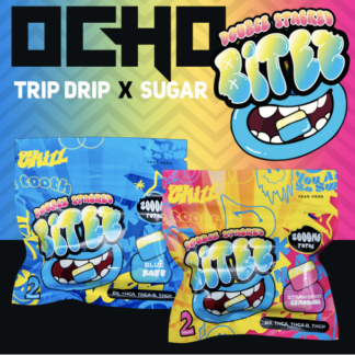 BITEZ Ocho Extrax Double Stacked THC-A Blend 2000MG Gummies – Display of 60
