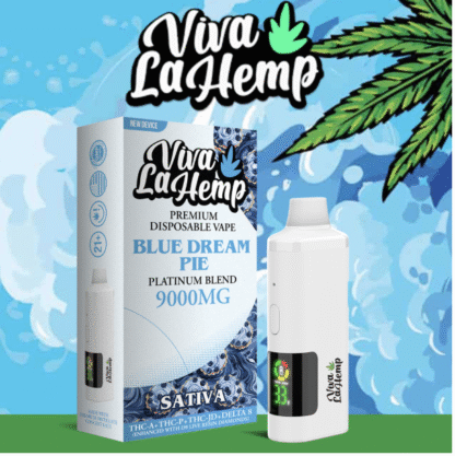 VIVA LA HEMP Live Resin Diamonds THC-A Premium Blend 9G Disposable – Display of 5