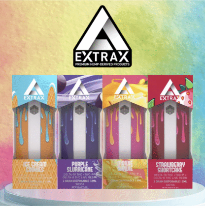 Extrax THC-P Live Resin Blend 2G Disposable – Display of 6