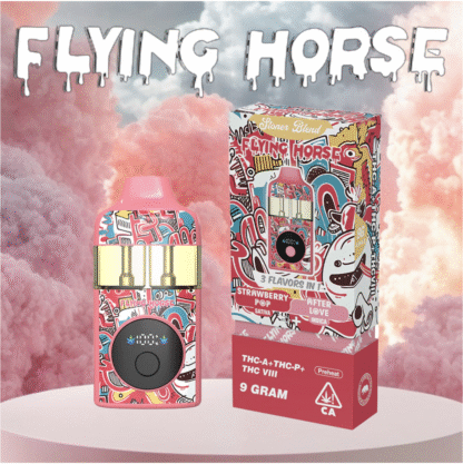 Flying Horse 3 Flavors in 1 Stoner Blend 9G Disposable - Display of 5