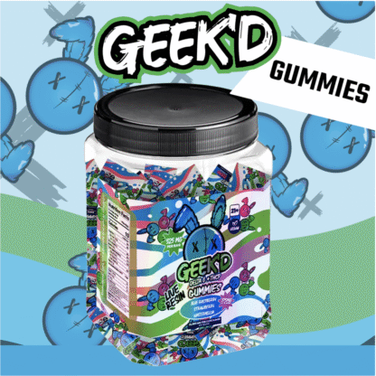 GEEK'D Delta 8 + THC-P 525MG Gummies – Jar of 40