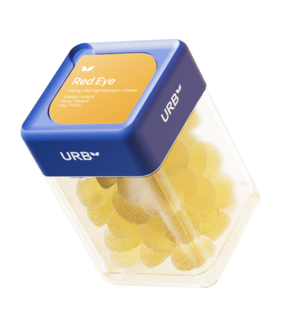 URB Red Eye Blend 7500MG Gummies Jar – Display of 6