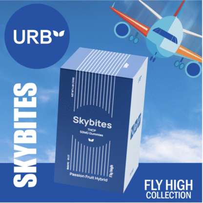 URB Mile High Blend 50MG Skybites Gummies Jar – Display of 6