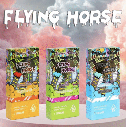 Flying Horse 3 Flavors in 1 Stoner Blend 7G Disposable – Display of 5