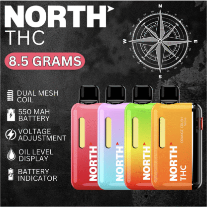 North THC Liquid Diamonds Blend 8.5G Disposable – Display of 5