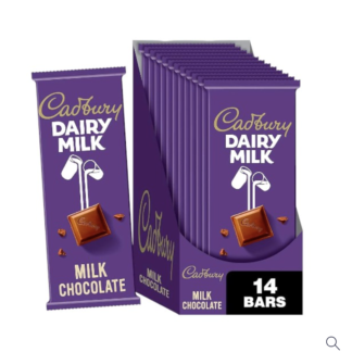 CADBURY - GROCERY - CANDY - SS - 3.5OZ/CT - 14CT/BX - MILK CHOCOLATE