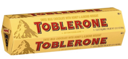 TOBLERONE - GROCERY - CANDY - 3.52OZ/CT - 6CT/BX - MILK CHOCOLATE