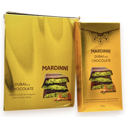 Mardinni Grocery Candy – Dubai Chocolate – 200g Pack – 6 Pack Box