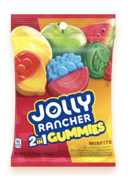 Jolly Rancher Grocery Candy – 2-in-1 Gummies Misfits – 6.5oz Pack