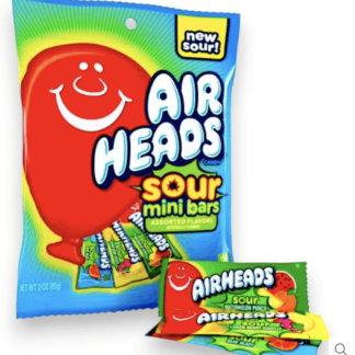 Airheads Sour Mini Bars – 3oz Count