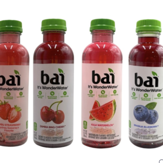 BAI - BEVERAGE - FLAVORED WATER - PLASTIC BOTTLE - 18OZ/CT - 12CT/CS