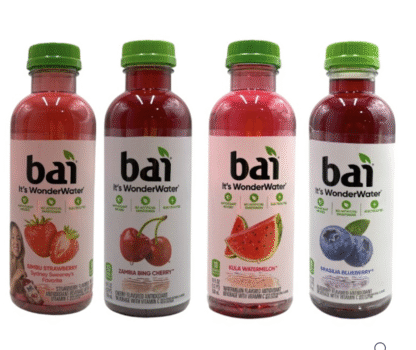 BAI - BEVERAGE - FLAVORED WATER - PLASTIC BOTTLE - 18OZ/CT - 12CT/CS