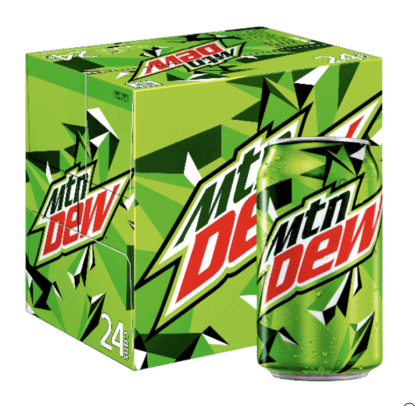 Mountain Dew Original Soda - 12oz Cans (Pack of 12, Case of 24)
